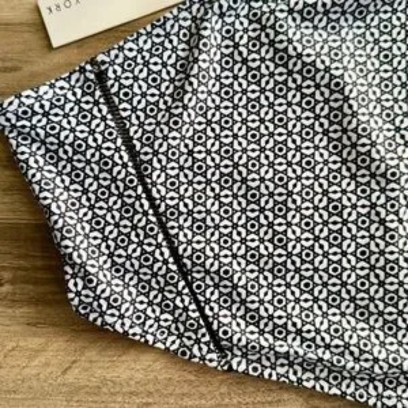 NWT Nicole Miller High-Waisted Bikini Bottom Geometric Print Size L - Picture 7 of 16